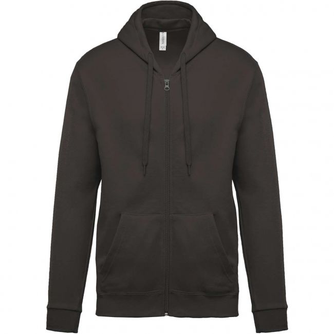 Full zip hooded sweatshirt culoare dark grey marimea 2xl