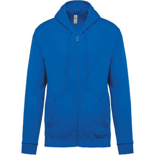 Full zip hooded sweatshirt culoare light royal blue marimea l