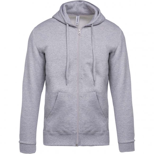 Full zip hooded sweatshirt culoare oxford grey marimea l