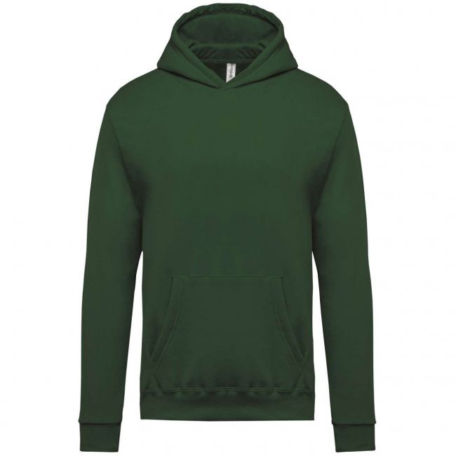 Kids’ hooded sweatshirt culoare forest green marimea 10/12