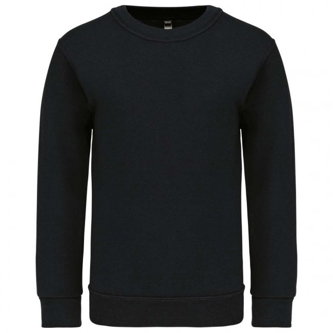 Kids' crew neck sweatshirt culoare black marimea 4/6