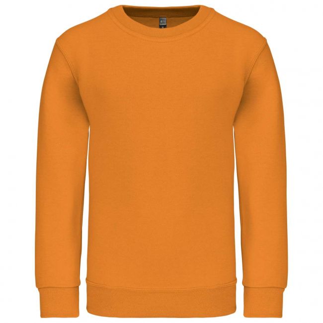 Kids' crew neck sweatshirt culoare orange marimea 10/12