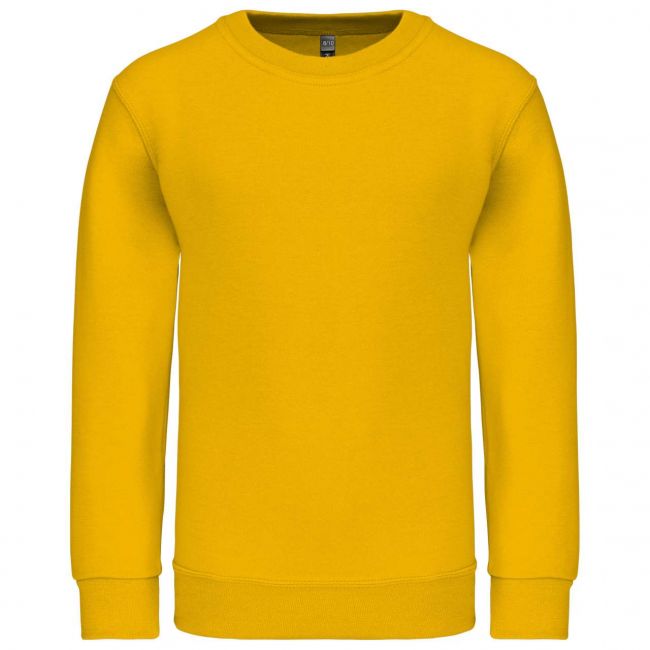 Kids' crew neck sweatshirt culoare yellow marimea 10/12