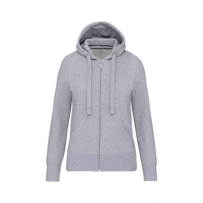 Ladies' full zip hooded sweatshirt culoare oxford grey marimea 2xl