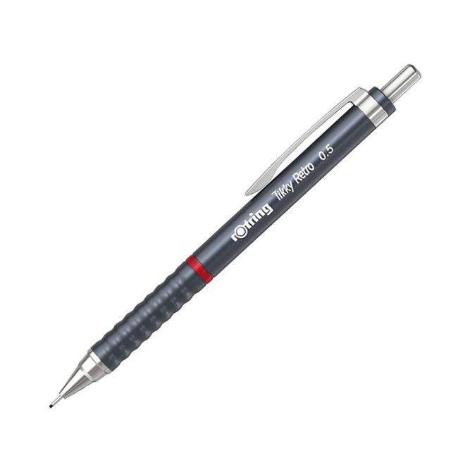 Creion mecanic 0.5mm tikky 3 gri retro rotring