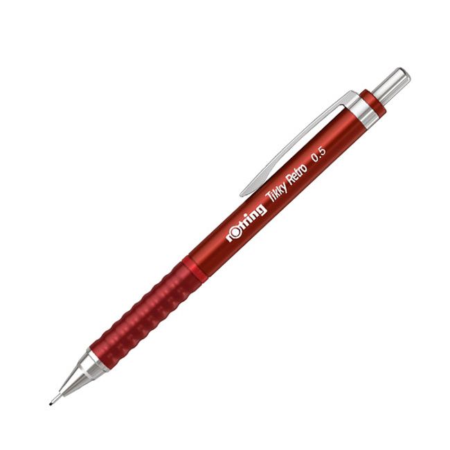 Creion mecanic 0.5mm tikky 3 rosu retro rotring
