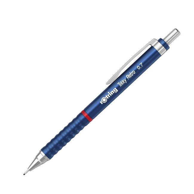 Creion mecanic 0.7mm tikky 3 albastru retro rotring