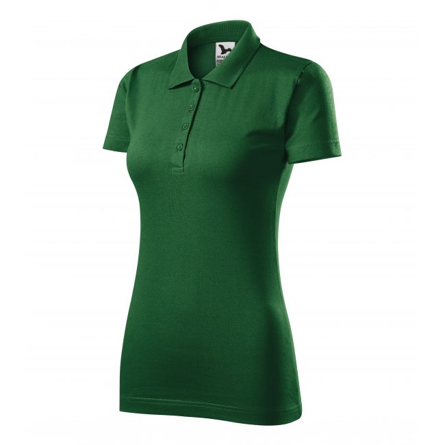 Single J. tricou polo pentru damă verde sticlă