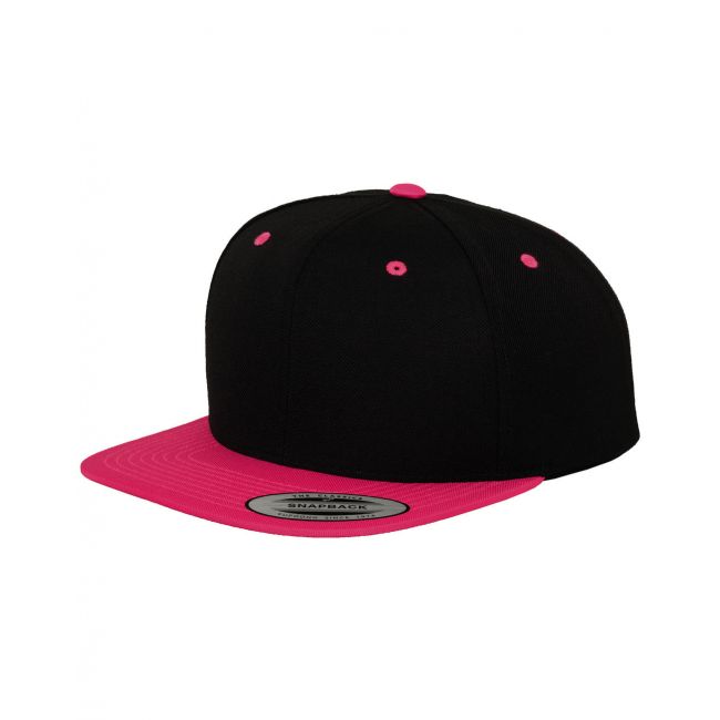 Classic snapback 2-tone cap black/silver marimea one size