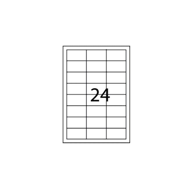 Etichete autoadezive apli, a4, 64.6 x 33.8 mm, 2400 bucati, 100 coli/top