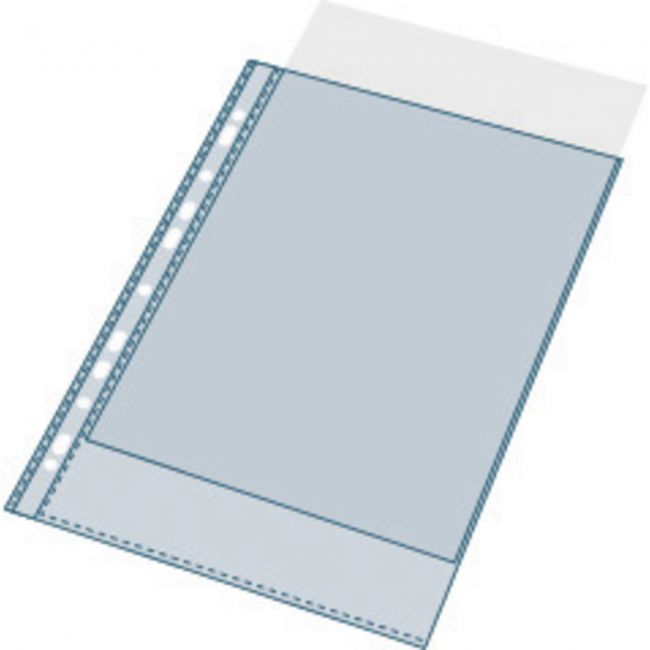 File de protectie exacompta cristal, grosime 90 microni, 100 bucati/set