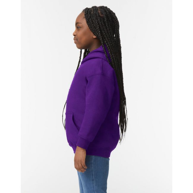 Heavy blend youth hooded sweat charcoal marimea s (116/128)