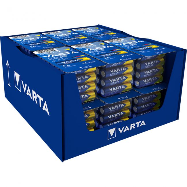 Baterii varta longlife power, aa, lr6, 24 bucati/set