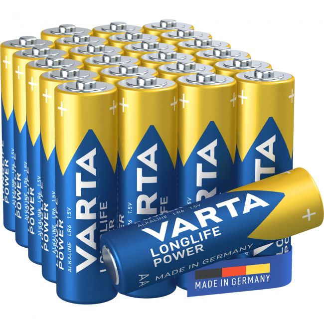 Baterii varta longlife power, aa, lr6, 24 bucati/set