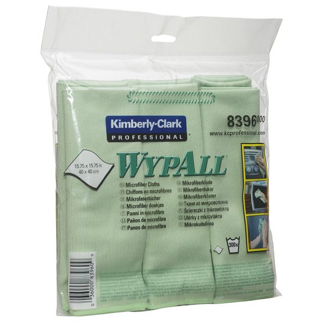 Lavete microfibra kimberly-clark wypall, verzi, 6 bucati/pachet