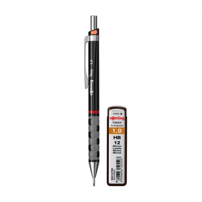 Set rotring, creion mecanic tikky iii original, 0.9 mm