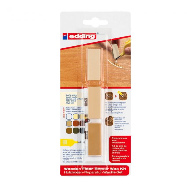 Kit edding 8902, ceara pentru reparatii pardoseala, artar, blister