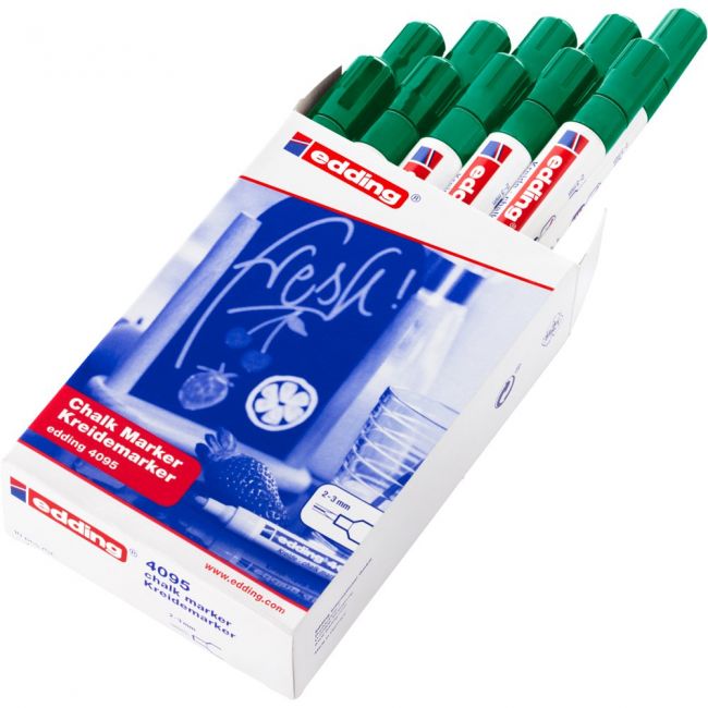 Marker pentru sticla, edding 4095, grosime varf 2-3 mm, verde