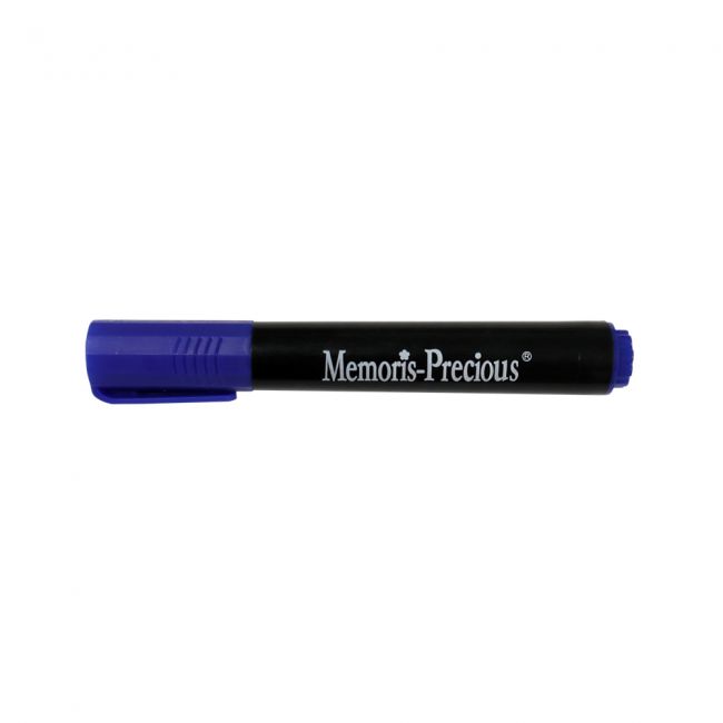 Marker permanent memoris-precious, varf tesit, 2-7 mm, albastru