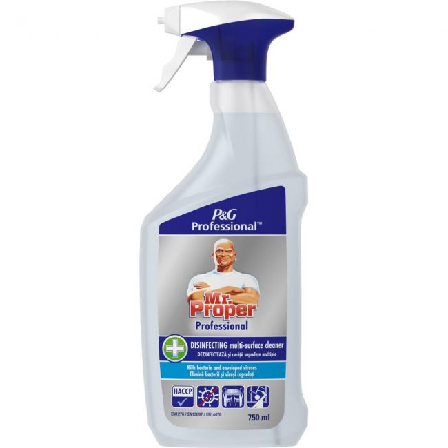 Spray dezinfectat multisuprafete mr. proper, 750 ml