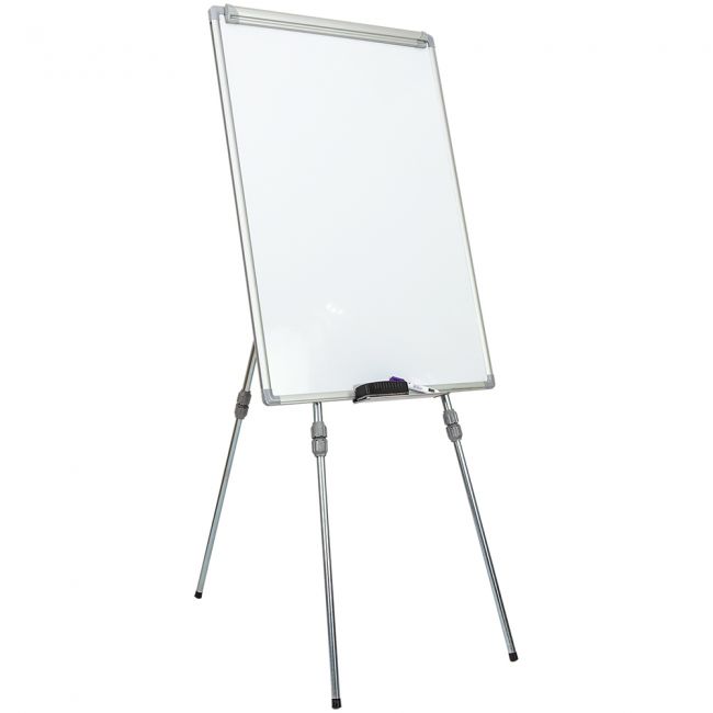 Flipchart magnetic, noki, int-619-4f, 70x100 cm, rama aluminiu, trepied ajustabil