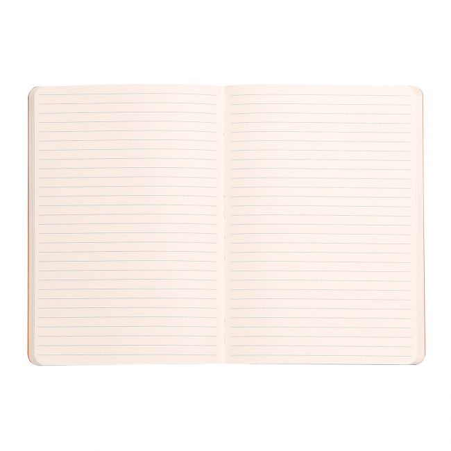 Notebook a5 rhodiarama, 80 file, ivory, dictando, safir