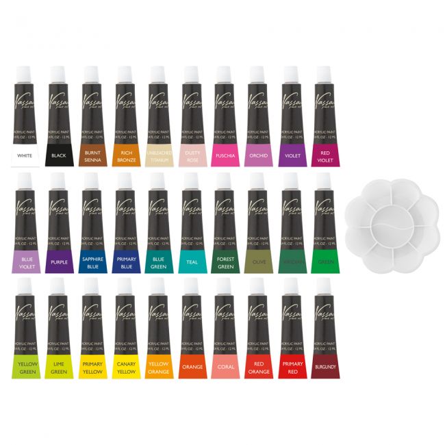 Set culori acrilice creative craft, 30 culori, 12 ml