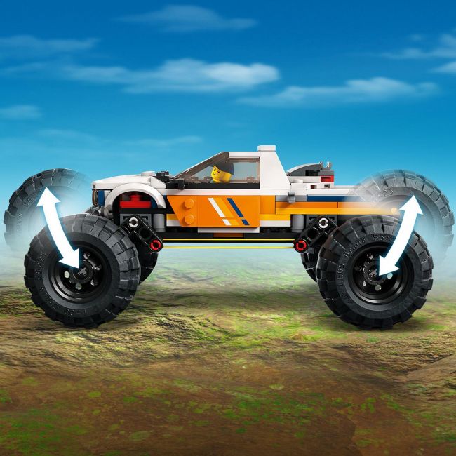 Lego city, aventuri off road cu vehicul 4x4, numar piese 252, varsta 6+