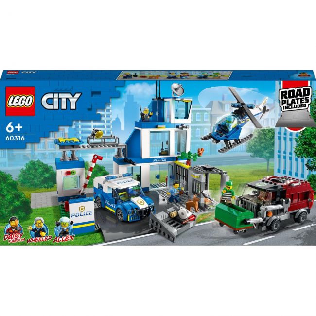 Lego city, sectie de politie, numar piese 668, varsta 6+