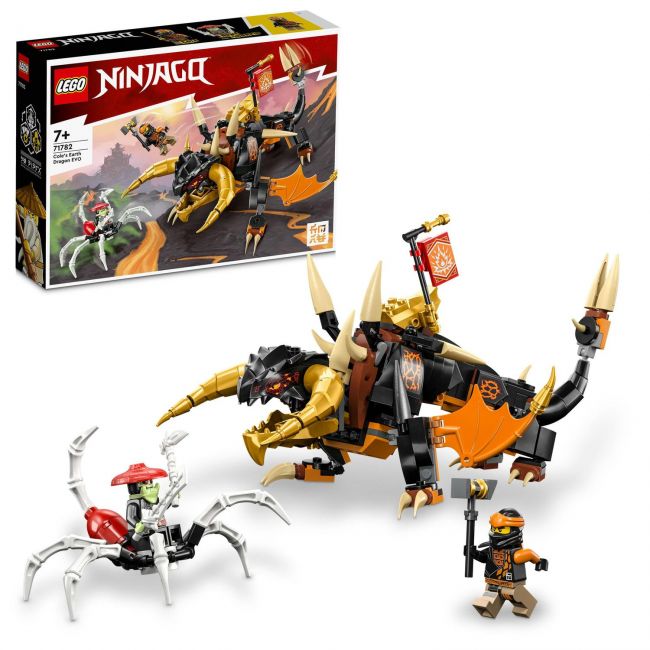 Lego ninjago, dragonul de pamant evo al lui cole, numar piese 285, varsta 7+