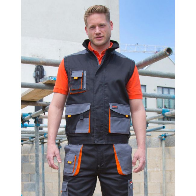 Lite gilet black/grey/orange marimea 3xl