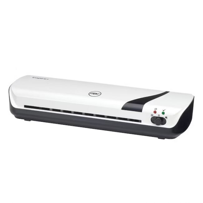 Set craft gbc 4 in 1 alb,laminator a4 inspire+, trimmer, rounder, folii laminare a4