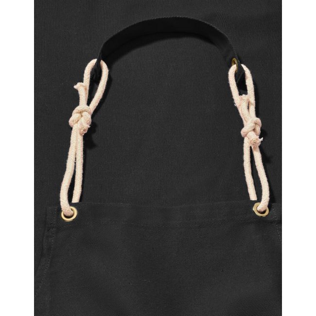 Corsica - cord bib apron with pocket black marimea one size