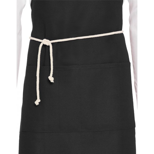 Corsica - cord bib apron with pocket grey marimea one size