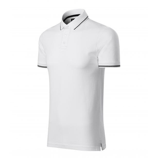 Perfection plain tricou polo pentru bărbaţi alb