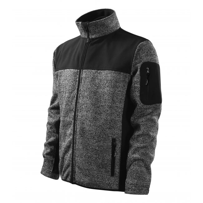 Casual jachetă softshell pentru bărbaţi knit gray