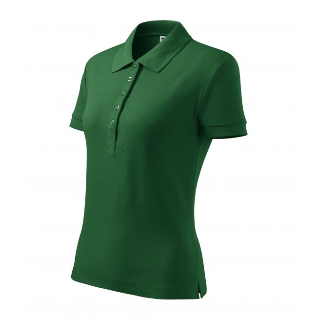Cotton Heavy tricou polo pentru damă verde sticlă