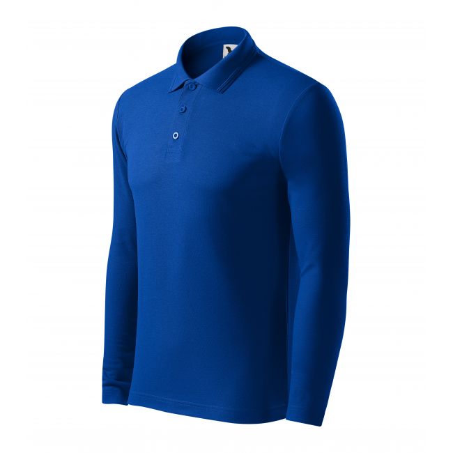 Pique Polo LS tricou polo pentru bărbaţi albastru regal