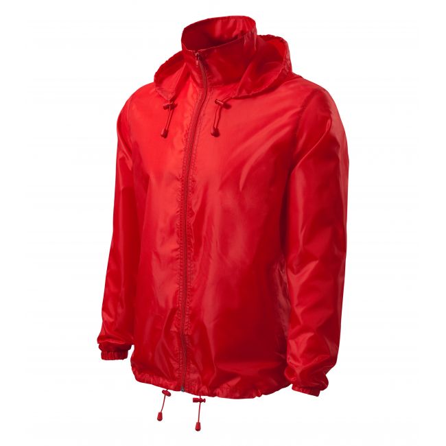 Windy jachetă de protecţie împotriva vântului unisex roşu