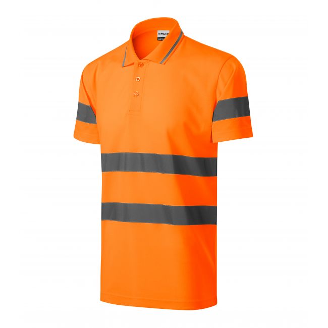 HV Runway tricou polo unisex portocaliu reflectorizant
