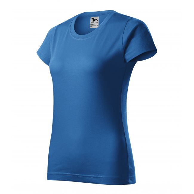 Basic tricou pentru damă albastru azuriu