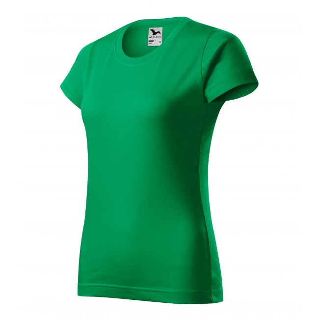Basic tricou pentru damă verde mediu