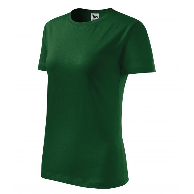Classic New tricou pentru damă verde sticlă