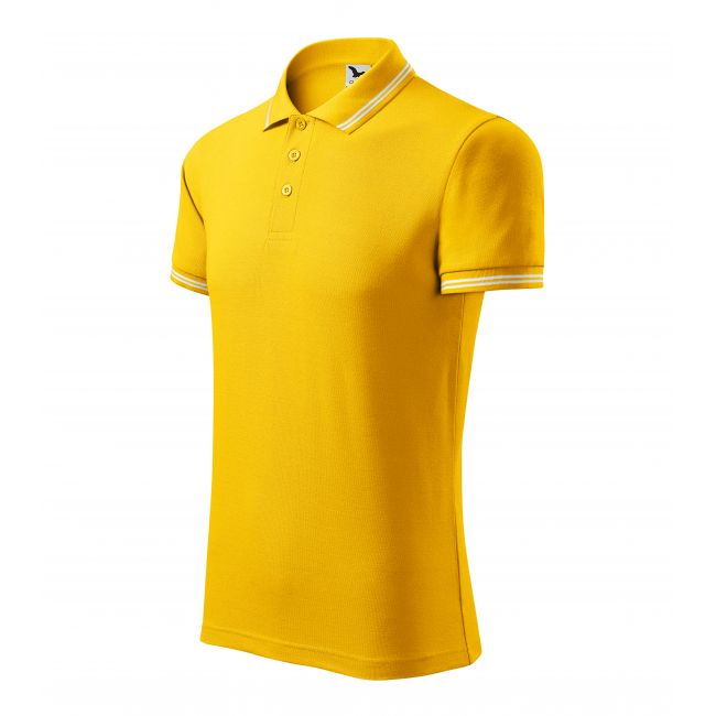 Urban tricou polo pentru bărbaţi galben