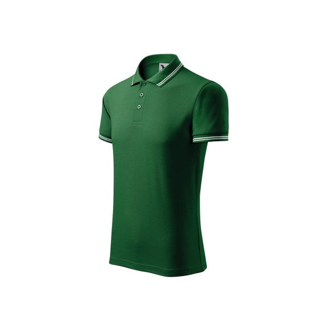 Urban tricou polo pentru bărbaţi verde sticlă