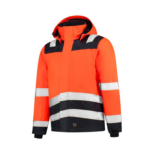 Midi Parka High Vis Bicolor jachetă de lucru unisex portocaliu reflectorizant