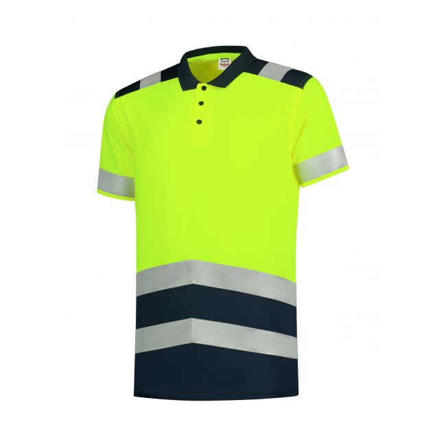 Poloshirt High Vis Bicolor tricou polo unisex galben reflectorizat