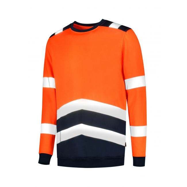 Sweater High Vis Bicolor hanorac unisex portocaliu reflectorizant