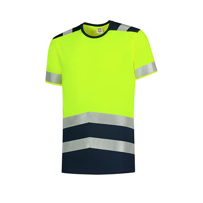T-Shirt High Vis Bicolor tricou unisex galben reflectorizat
