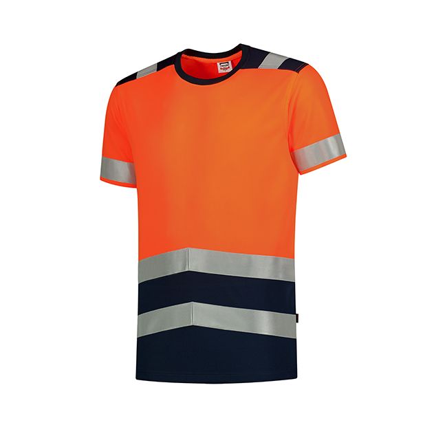 T-Shirt High Vis Bicolor tricou unisex portocaliu reflectorizant